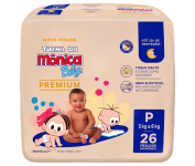 Turma da Mônica Baby Premium Jumbo P 26 Unidades na Amazon