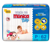 Turma da Mônica Baby Turma Da Monica Baby -Tamanho P -62 Unidades na Amazon