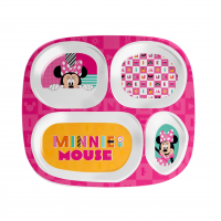 Tuut, Linha Disney, Prato Com Divisória De Melamine, Minnie, Rosa, 24cm na Amazon