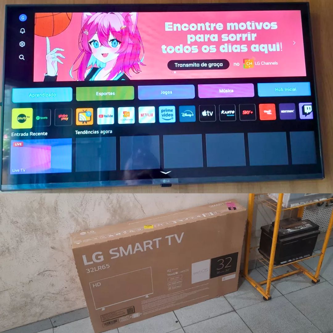 TV LG 32″ LED HD Smart Pro 32RL601CBSA na Amazon