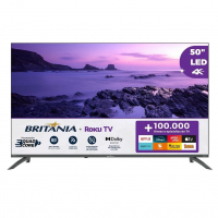 TV Smart TV 50” Britânia Roku TV LED Dolby Audio BTV50VA4REGB na Amazon