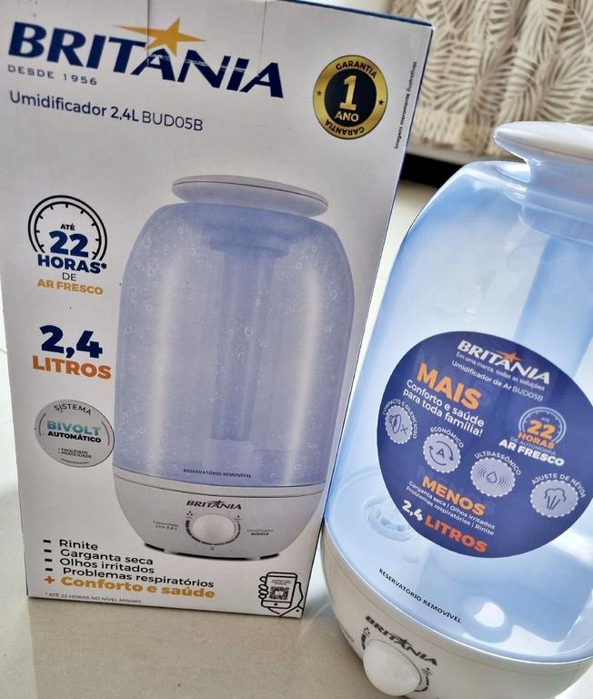 Umidificador Britânia 2,4 Litros BUD05B – Bivolt na Amazon