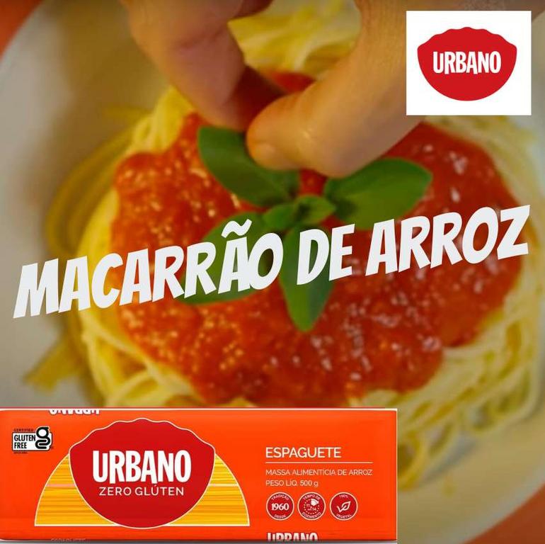 Urbano, Macarrão de Arroz, Espaguete, Zero Glúten – 500 g na Amazon