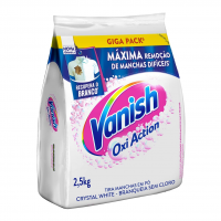 Vanish Tira Manchas Em Pó Crystal White Oxi Action 2 5Kg Para Roupas Brancas na Amazon
