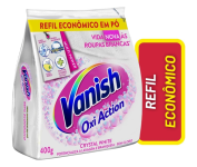 Vanish Tira Manchas Em Pó Crystal White Oxi Action 400G Para Roupas Brancas Refil Econômico na Amazon