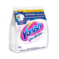 Vanish Tira Manchas Em Pó Crystal White Oxi Action 400G Para Roupas Brancas Refil Econômico na Amazon