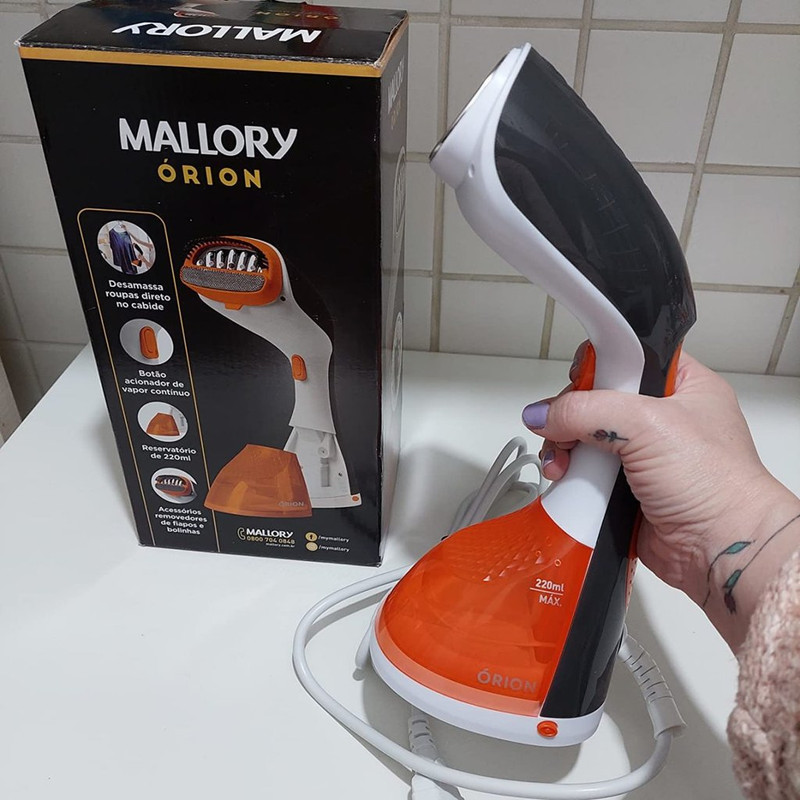 Vaporizador Órion Mallory – Passadeira Portátil, Higienizador de Roupas e Tecidos,Vapor Continuo Desamassa Direto no Cabide na Amazon