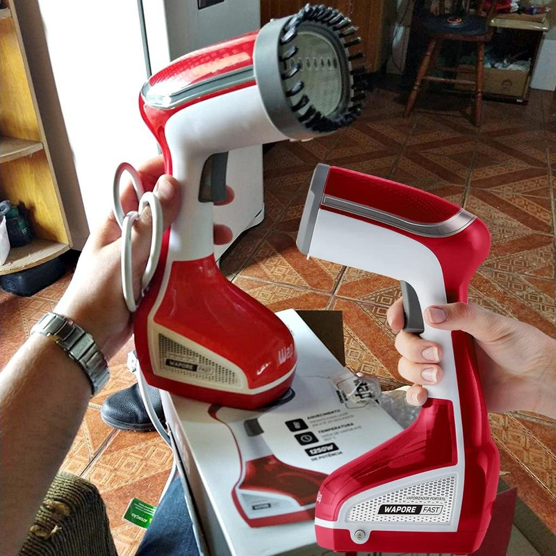 Vaporizador Portátil e Higienizador de Roupas e Tecidos WAP WAPORE FAST 1250W Vapor Quente Contínuo 160°C com Escova na Amazon