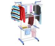 Varal de Chão Grande 3 Andares Regulável Dobrável Com Rodas na Amazon