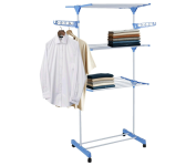 Varal de Chão Grande 3 Andares Regulável Dobrável Com Rodas na Amazon