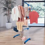 Varal Torre 3 Andares Inox Retratil Compacto 4 Rodinhas na Amazon