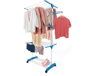 Varal Torre 3 Andares Inox Retratil Compacto 4 Rodinhas na Amazon