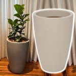 Vasart Malta Vaso de Flores Cone, Granito Areia, 38x55cm na Amazon