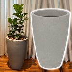 Vasart Malta Vaso de Flores Cone, Granito Pedra, 38x55cm na Amazon