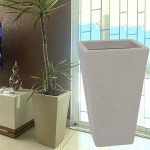 Vasart Terra Vaso de Flores Trapezio, Granito Areia, 34x55cm na Amazon