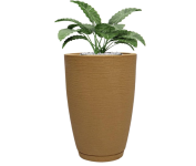 Vaso Polietileno Para Plantas – Com Prato (Bege) na Amazon