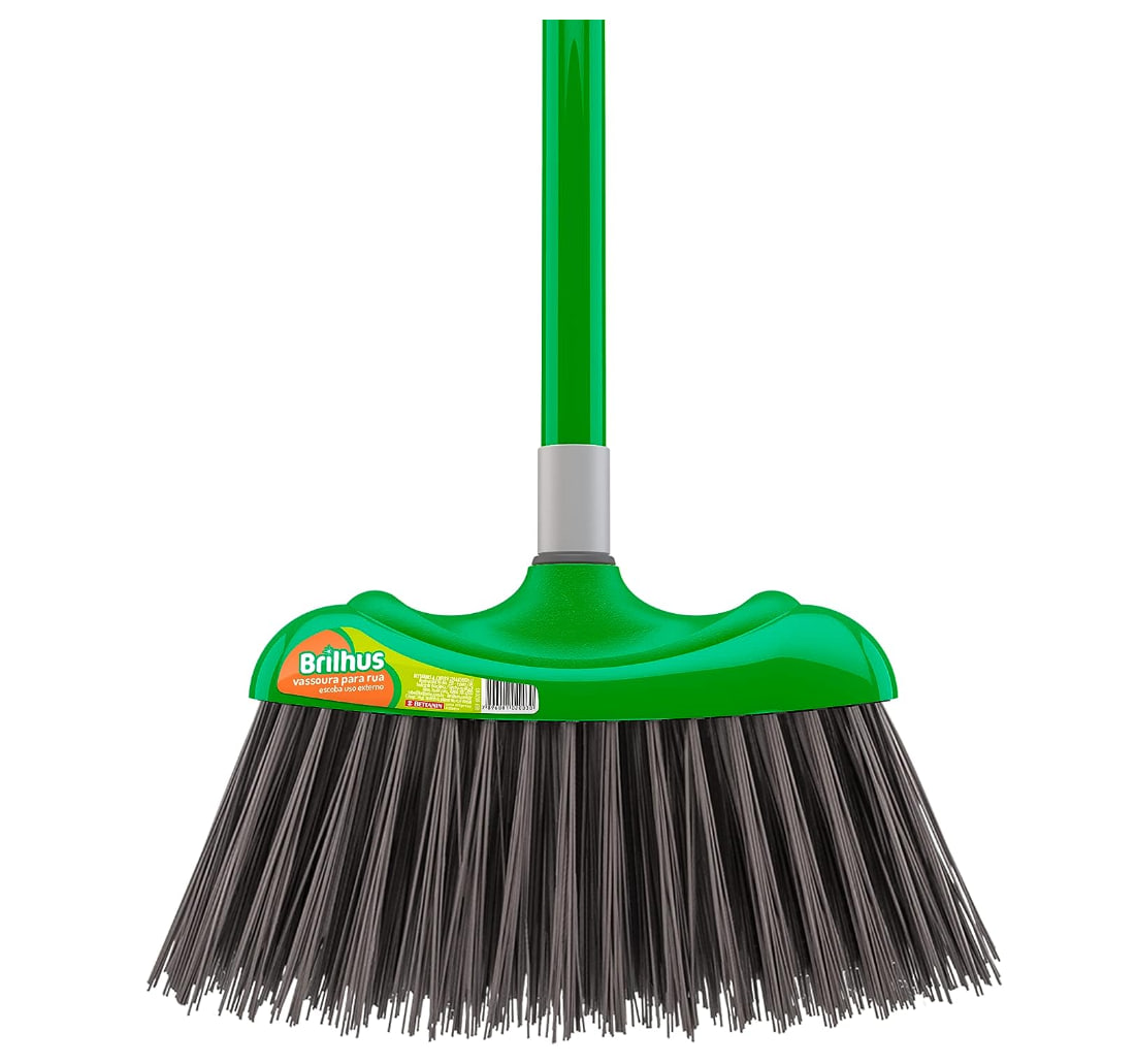 Vassoura Para Rua com Cabo Brilhus Verde na Amazon