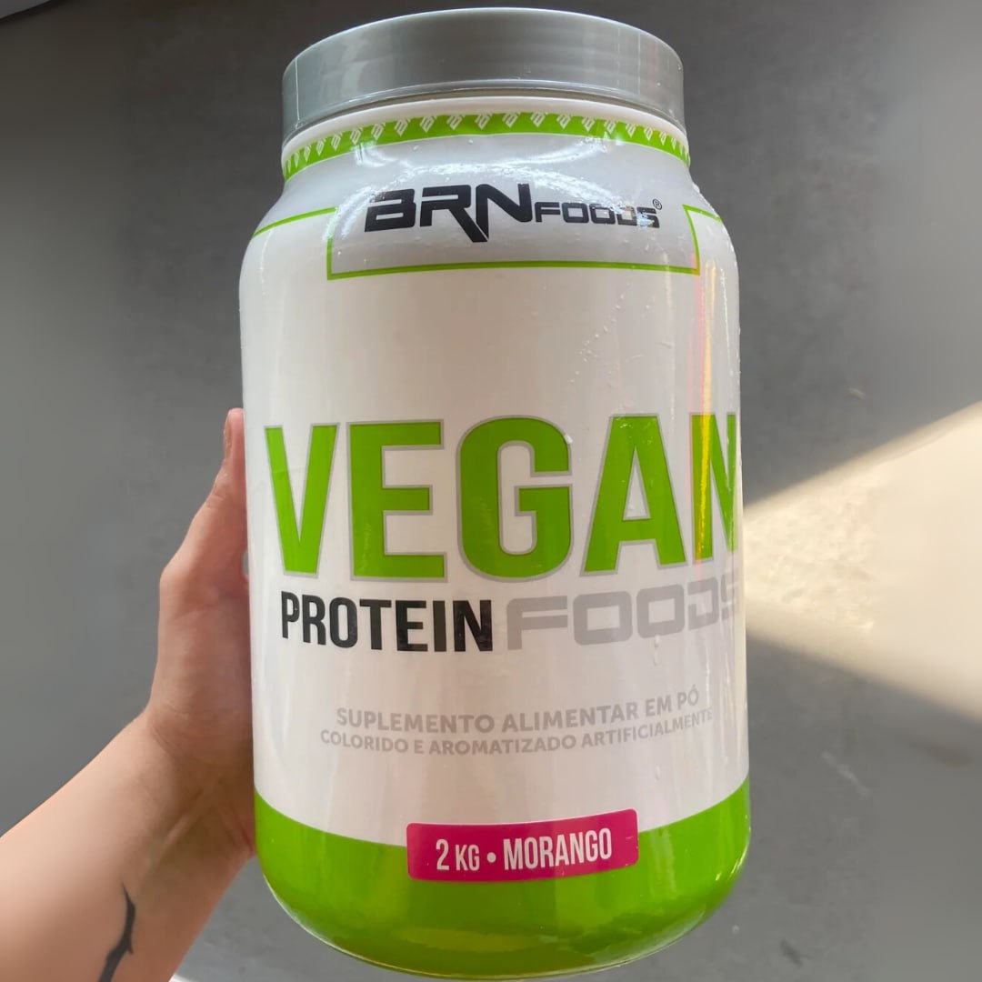 Vegan Protein 2kg – BRN Foods (Morango) na Amazon