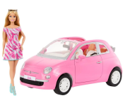 Veículo Barbie para Boneca Fiat Rosa com 1 Boneca e Acessórios na Amazon