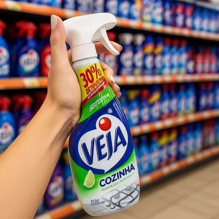 Veja Cozinha Limpador Desengordurante Pulverizador Limão 500ml na Amazon