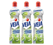 Veja Power Fusion Limpador Multiuso Limão com 3 Unidades de 500ml cada na Amazon