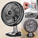 Ventilador 40cm Super Turbo 8 Pás Repelente Pastilha, Mondial, Preto/Prata, 140W, 220V – VTX-40-8P-RP na Amazon