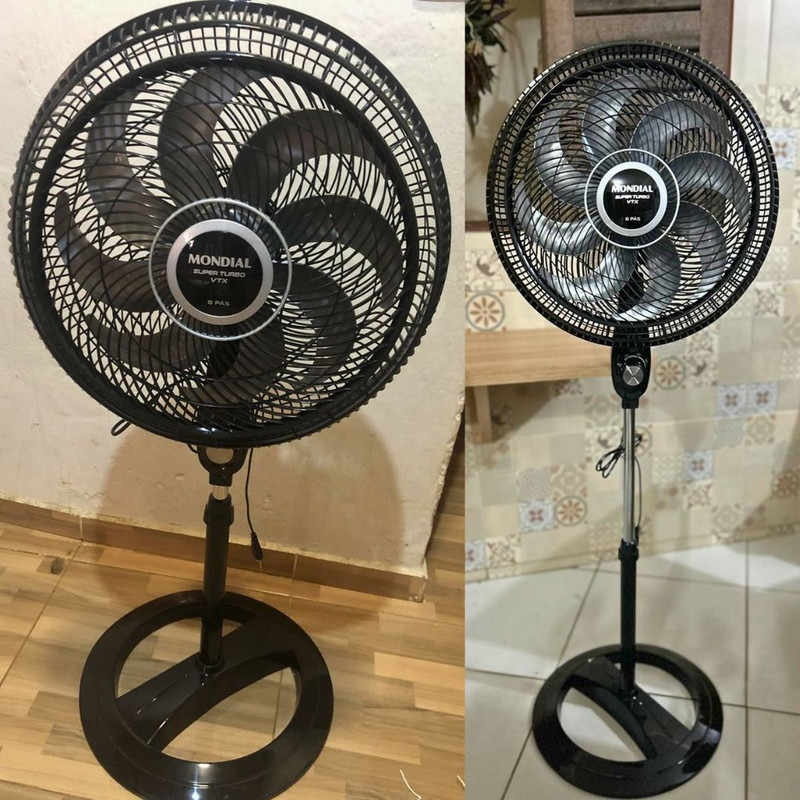 Ventilador Coluna 40cm Super Turbo 8 Pás, Mondial, Preto/Prata, 140W – VTX-40C-8P na Amazon