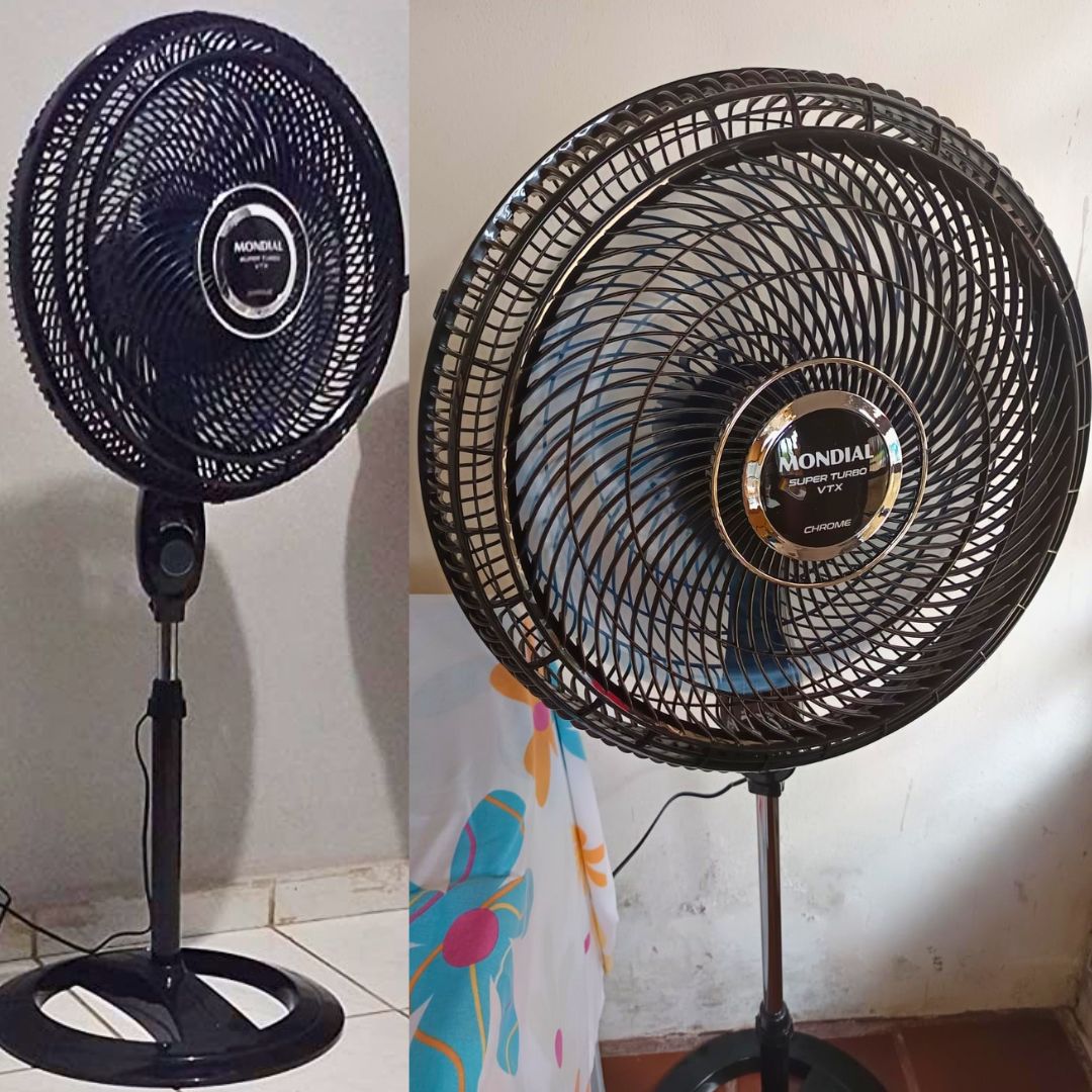 Ventilador Coluna 50cm Super Turbo 8 Pás, Mondial, Preto/Prata, 150W – VTX-50C-8P na Amazon