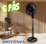 Ventilador de Coluna Britânia BVT450 40cm 6 Pás 3 Velocidades Preto na Magazine Luiza