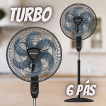 Ventilador de Coluna Cadence Eros Turbo, 220V, Preto e Azul, VTR869 na Amazon