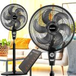 Ventilador de Coluna Mallory Air Timer TS+ Com Controle Remoto 126W, Silencioso, Com Hélice de 6 pás, Auto desligamento programável de até 7 horas – PR-GR – 127V na Amazon