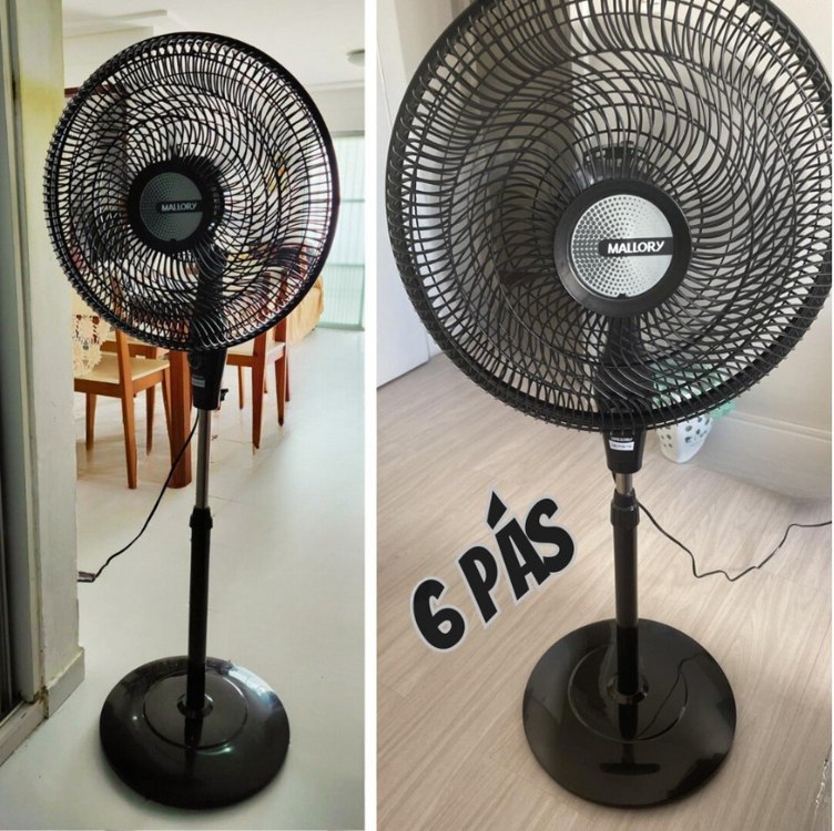 Ventilador de Coluna Mallory Delfos TS+ 126W, Silencioso, Com Hélice de 6 pás – PR-GR – 127V na Amazon