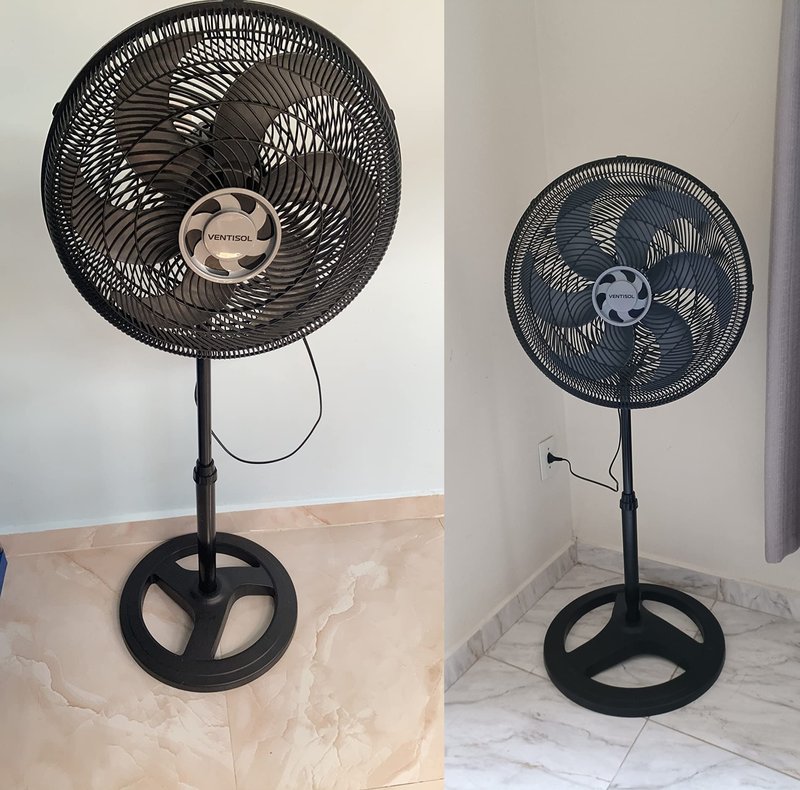 Ventilador de Coluna Oscilante, Turbo 6 Pás Premium, Preto, 50cm, 127v, Ventisol na Amazon