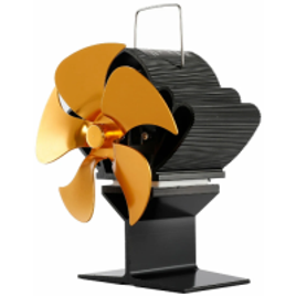 Ventilador de Lareira Portátil Movido a Calor Silencioso 5 Lâminas na Bang Good