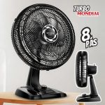 Ventilador de Mesa 40cm Turbo, Mondial, Preto/Prata, 140W, 110V na Amazon