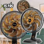 Ventilador de Mesa e Parede Mallory Egeo, Silencioso, Hélice de 15 pás na Amazon