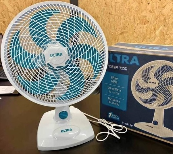 Ventilador de Mesa e Parede Ultra V-30B-6P – 30cm 3 Velocidades na Amazon