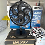 Ventilador de Mesa Mallory Turbo Compact 30 cm, Silencioso, Hélice de 6 pás, Grade Especial em Sistema TS, Máxima Vazão e Mínimo Ruído – 220V na Amazon