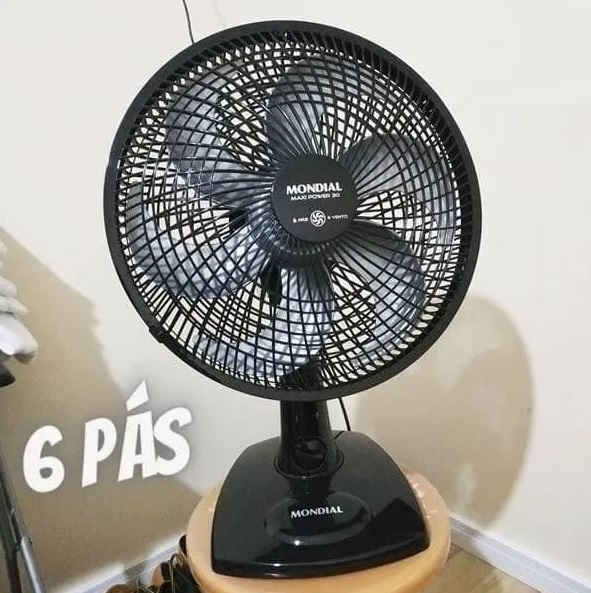 Ventilador de Mesa Mondial, 110V, 30cm, 6 pás, Super Power – VSP-30-B 110v na Amazon