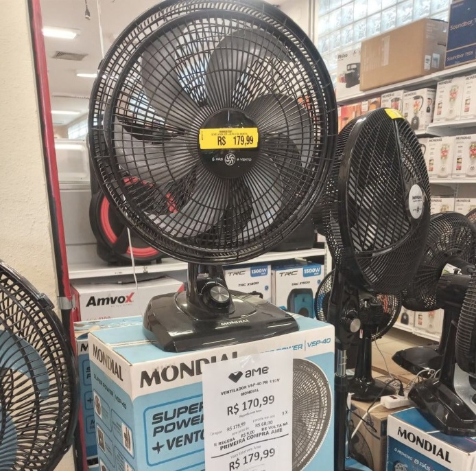 Ventilador de Mesa Mondial Super Power VSP-40-B – 40cm 3 Velocidades na Magazine Luiza