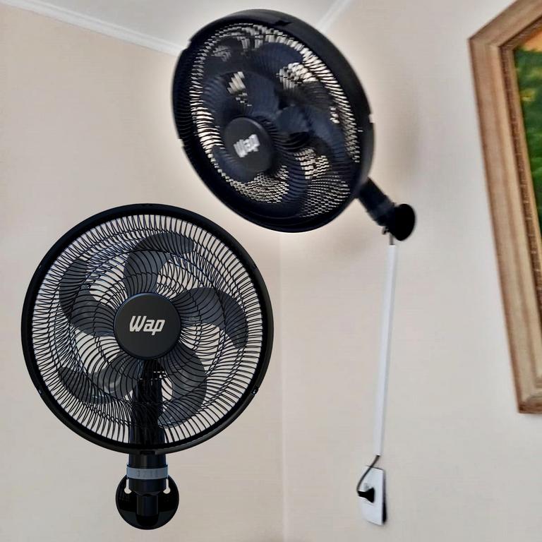 Ventilador de Parede 50cm WAP RAJADA TURBO W130 5 Pás 3 Velocidades Potente 130W Preto 127V na Amazon