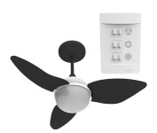 Ventilador de teto Smart com controle parede na Amazon