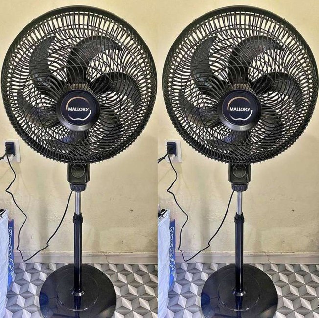 Ventilador Mallory Coluna Eolo Preto – Grafite 40 cm na Amazon