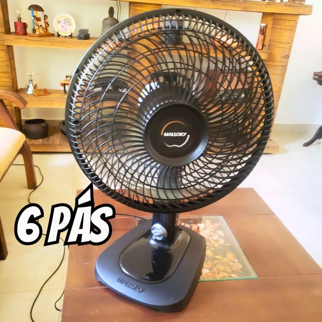 Ventilador Mallory Mesa Turbo Compact Preto – Grafite 30 cm na Amazon