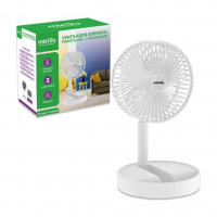 Ventilador Portátil Dobrável Silencioso Retrátil Sem Fio USB, Branco na Amazon