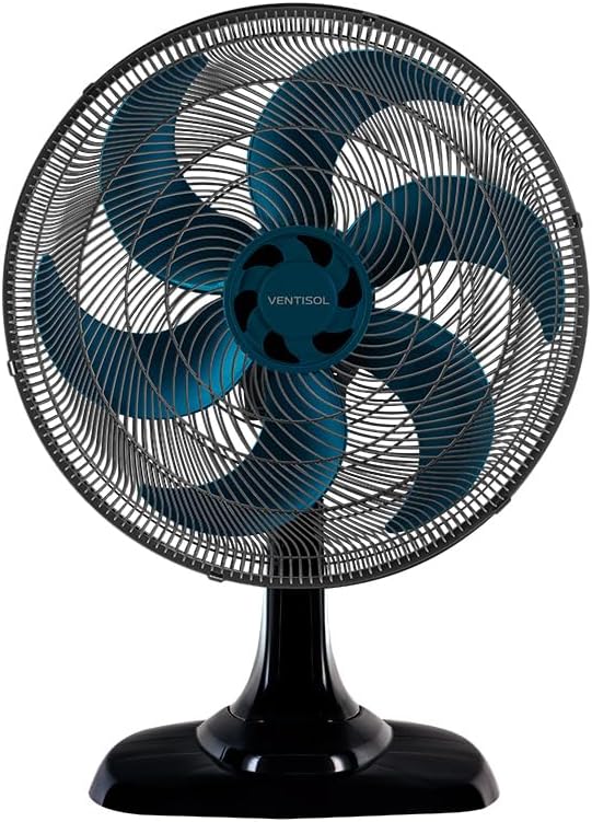 Ventisol Ventilador de Mesa Oscilante, Turbo 6 Pás Premium, Azul, 50cm, Ventisol na Amazon