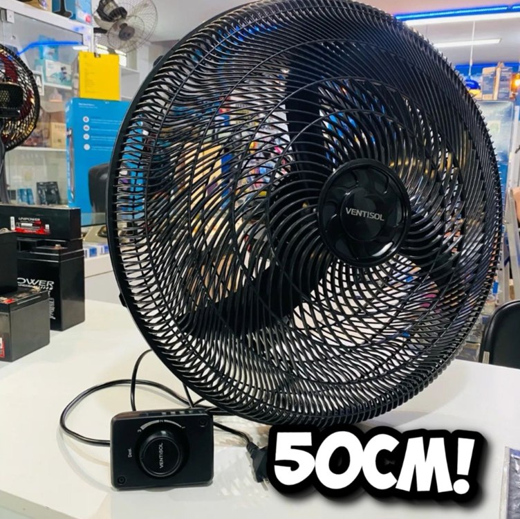 Ventisol Ventilador de parede Oscilante New 50cm Preto na Amazon