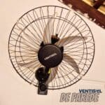 Ventisol Ventilador de Parede Oscilante, Steel, Preto/Prata, 50cm, Bivolt na Amazon