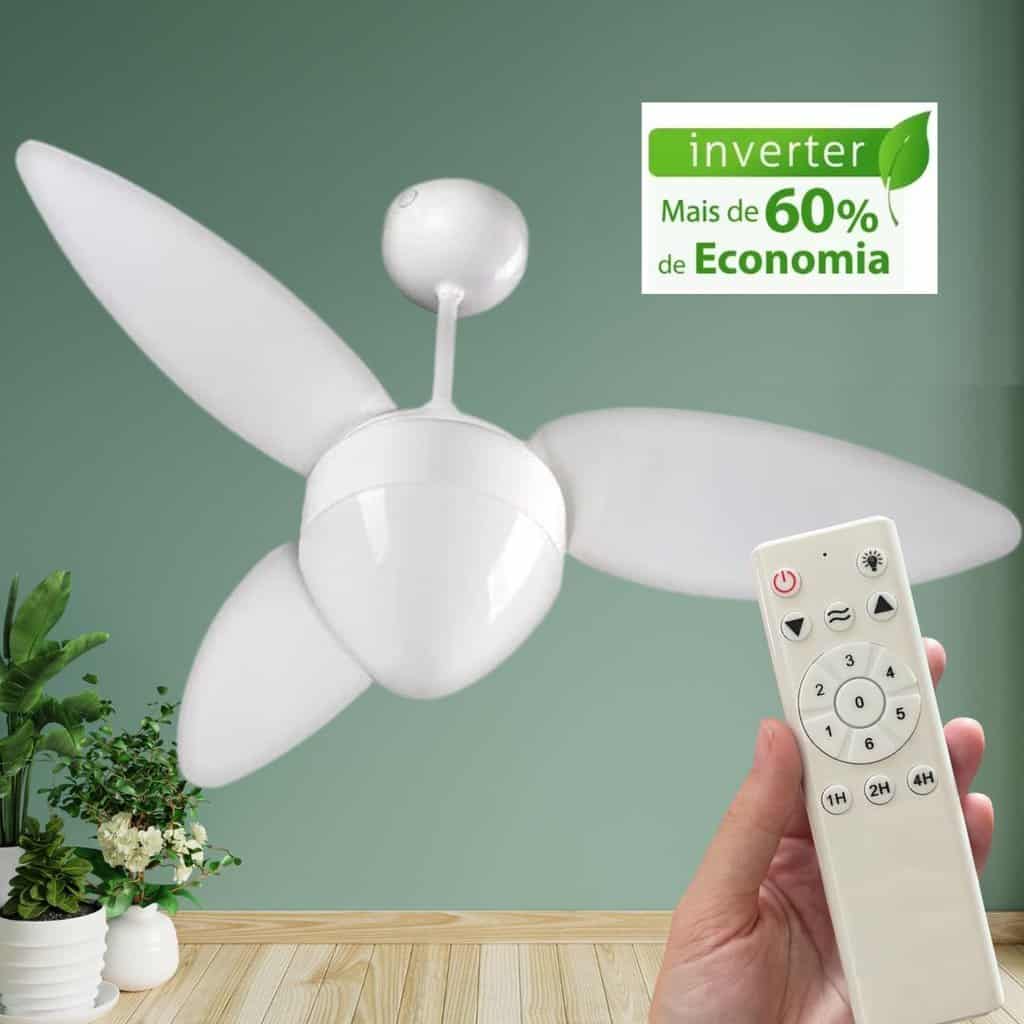 Ventisol Ventilador de teto aires INVERTER com controle remoto bivolt na Amazon