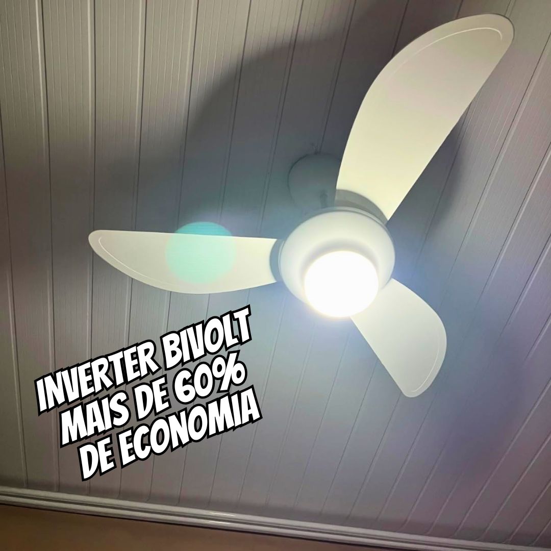 Ventisol Ventilador de teto Mistral LED 18W BR 3p inj BR c/r inverter bivolt na Amazon